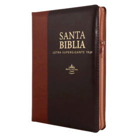 SOCIEDAD BIBLICA BIBLIA LETRA SUPER GIGANTE INDICADORES CIERRE NEGRO CON CAFE