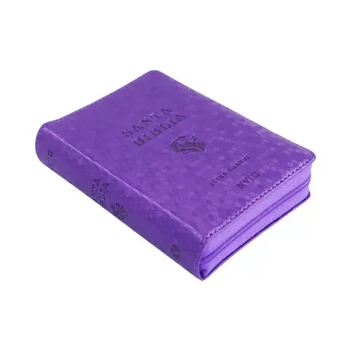 PENIEL Biblia NVI Letra Grande, Tamaño Bolsillo – Zipper - Panal Violeta