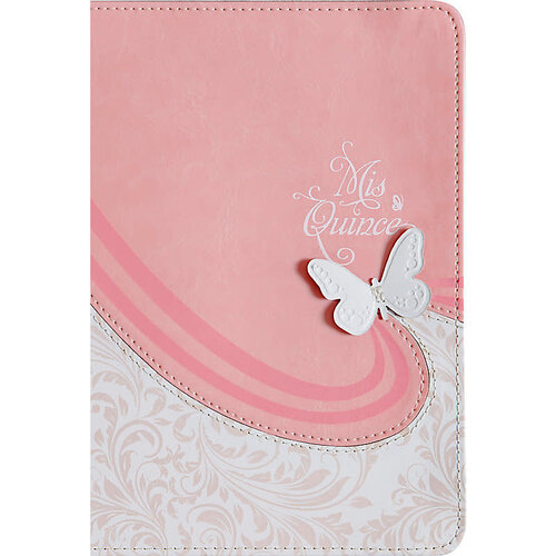 BROADMAN AND HOLMAN RVR 1960 Biblia Mis Quince, rosa y blanco símil piel BROADMAN AND HOLMAN RVR 1960 Biblia Mis Quince, rosa y blanco símil piel
