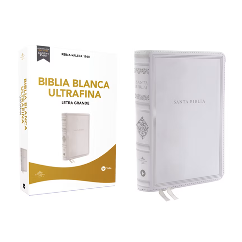 EDITORIAL VIDA Biblia Reina-Valera 1960, Biblia Blanca, Ultrafina, Letra grande. Bodas, bautismo, presentación/dedicación y cumpleaños EDITORIAL VIDA Biblia Reina-Valera 1960, Biblia Blanca, Ultrafina, Letra grande. Bodas, bautismo, presentación/dedicación y cumpleaños