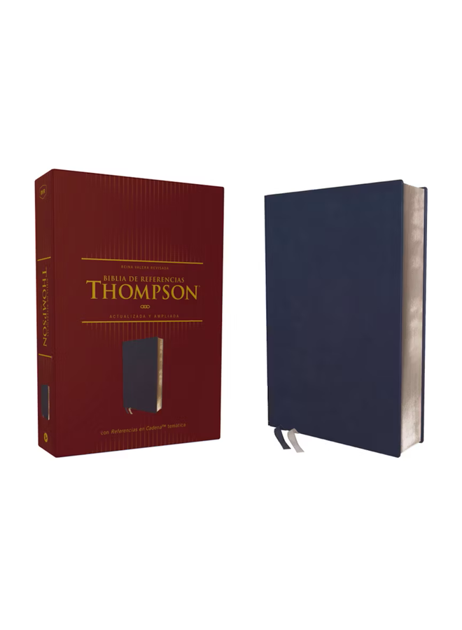 Reina Valera Revisada, Biblia de Referencia Thompson, Leathersoft, Azul añil, Palabras de Jesús en Rojo