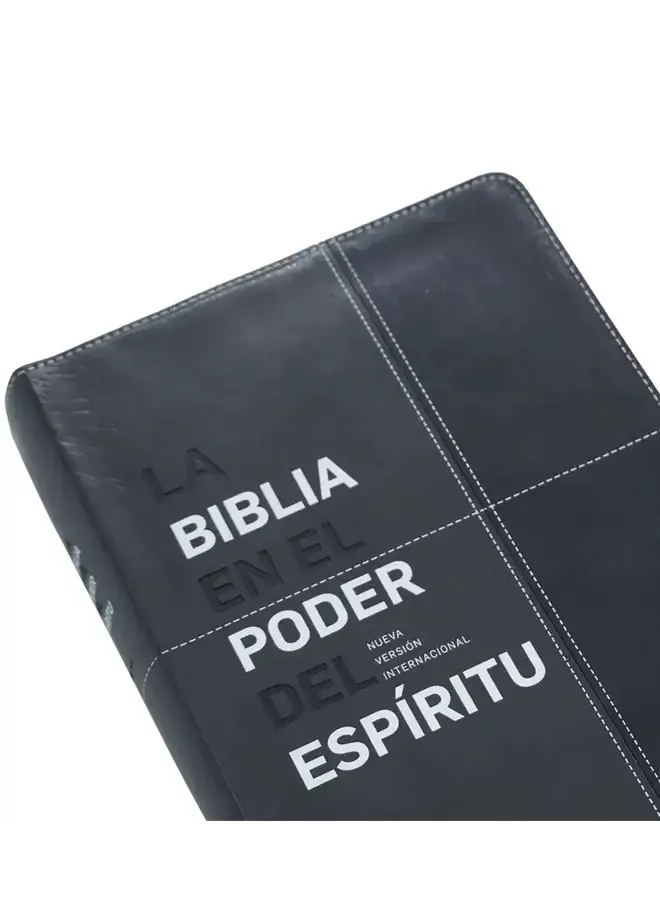 Biblia NVI poder del Espíritu - Negro / Gris