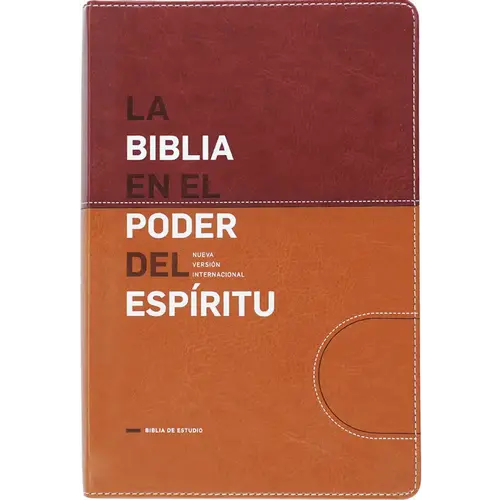 PENIEL Biblia NVI poder del Espíritu - Café / Marrón