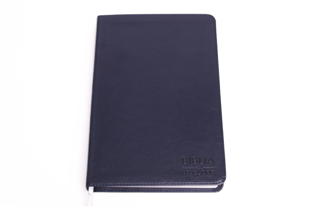 HOLMAN EN ESPANOL RVR 1960 Biblia del Pescador letra grande, azul símil piel