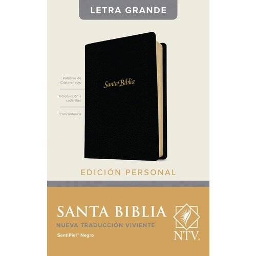 TYNDALE ESPANOL Santa Biblia NTV, Edición personal, letra grande, Negro