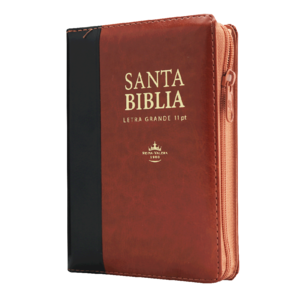 SOCIEDAD BIBLICA SANTA BIBLIA LETRA 11 PTS CIERRE INDICADORES NEGRO CAFE