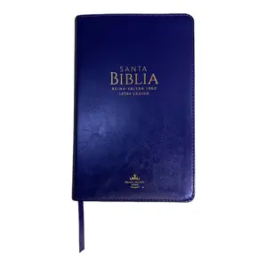 BIBLIA ESPAÑOLA Biblia Reina Valera 1960 tamaño manual letra grande 12 puntos- Imitación Piel lila. Colección clásica