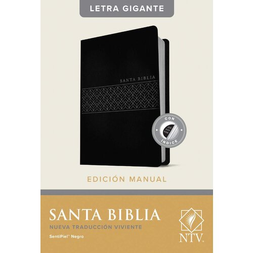 TYNDALE ESPANOL Santa Biblia NTV, Edición manual, letra gigante, negro, indice