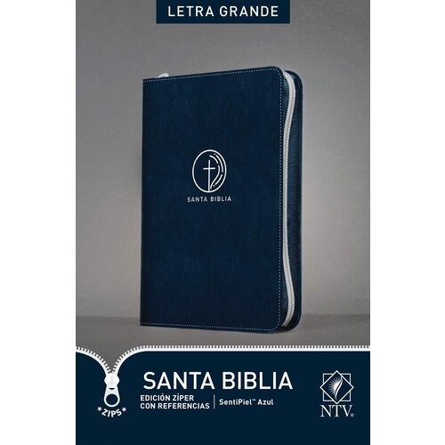 TYNDALE ESPANOL Santa Biblia NTV, Edición zíper con referencias, letra grande, con indice