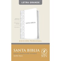 Santa Biblia NTV, Edición personal, letra grande, blanca, indice