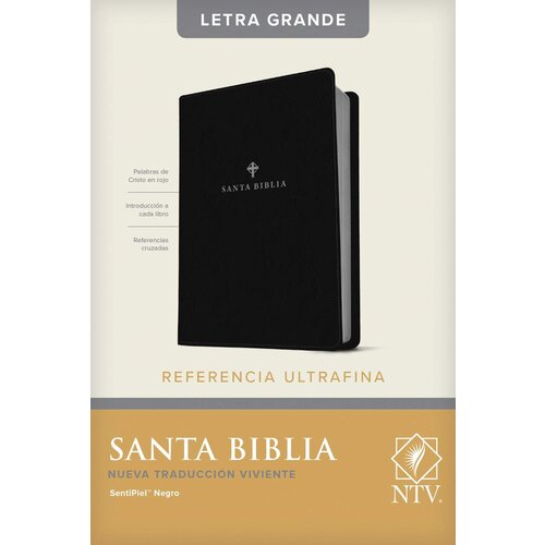 TYNDALE ESPANOL Santa Biblia NTV, Edición de referencia ultrafina, letra grande, negra