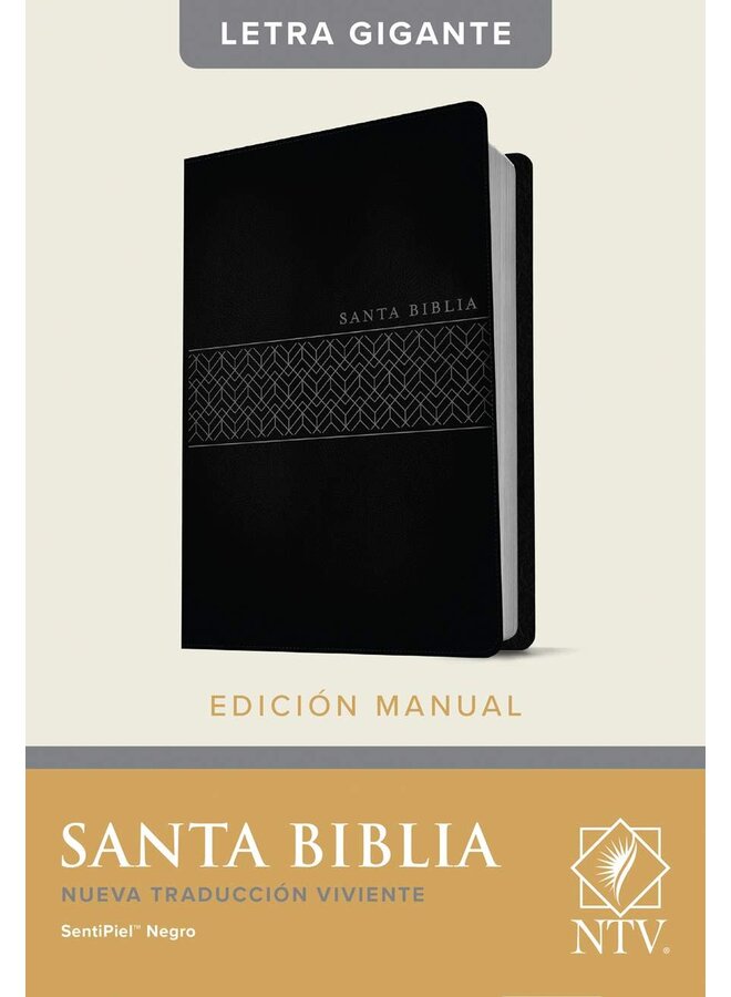 Santa Biblia NTV, Edición manual, letra gigante, Negro