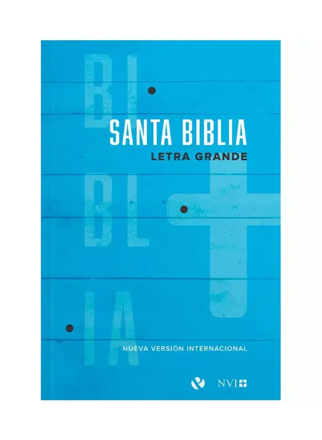 Santa Biblia NVI Letra Grande - Tapa Rustica Azul