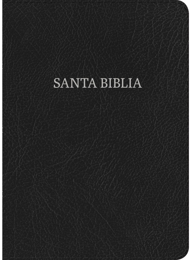 RVR 1960 Biblia Letra Gigante negro, piel fabricada con índice