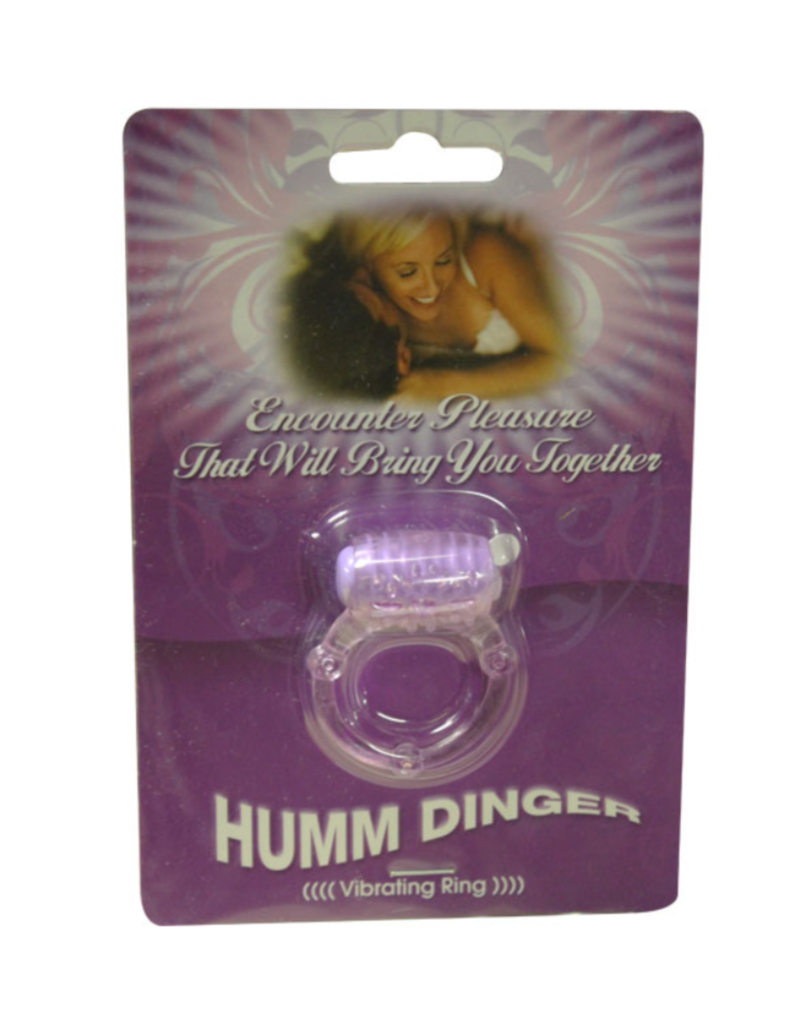 Hott Products Humm Dinger Dual Vibrating Cock Ring (purple)