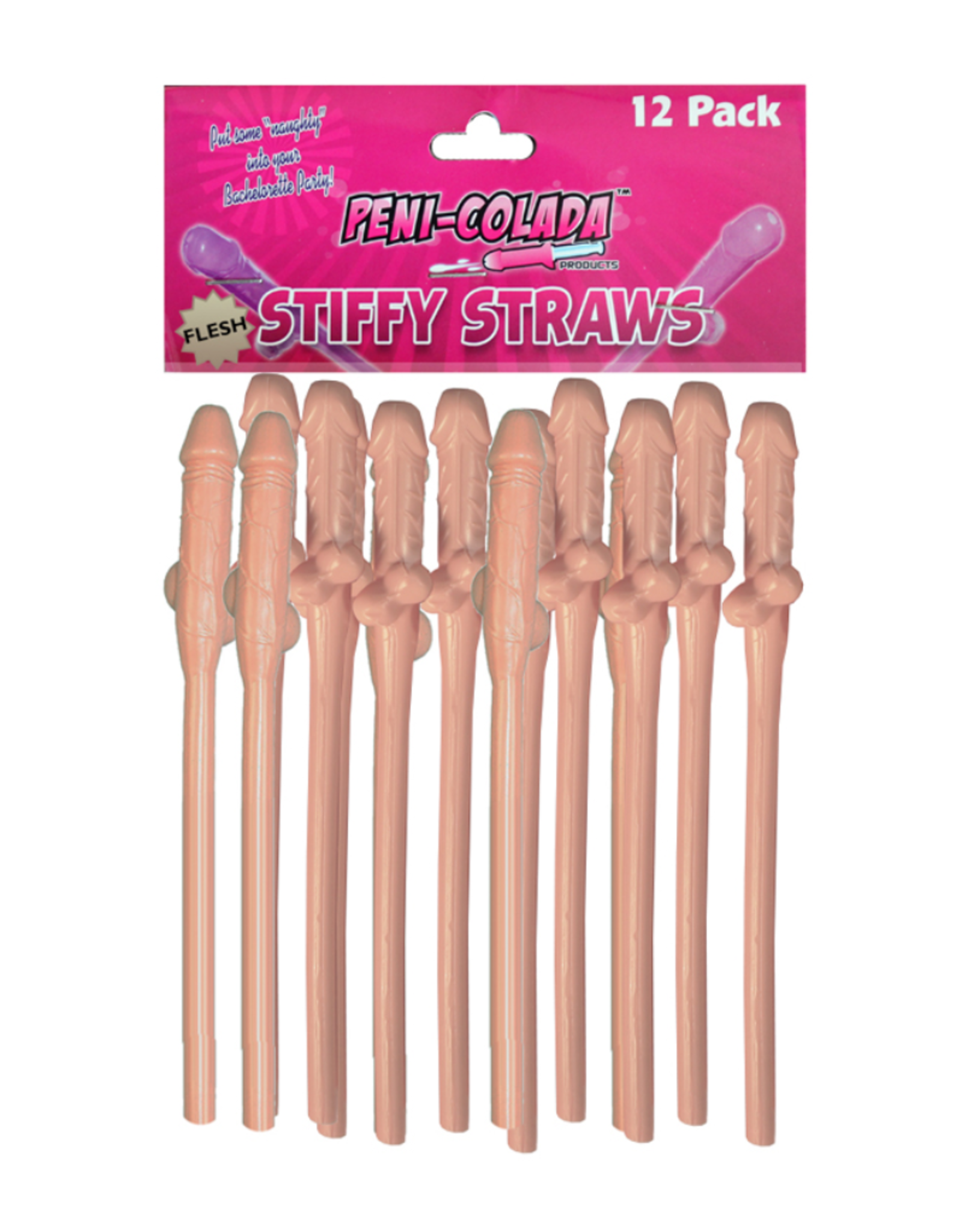 Peni-Colada Stiffy Straws 12 Pack