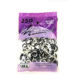 Hollywood Black and White colors 250 CT. Rubber Band