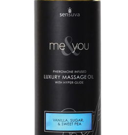 Sensuva Me & You Massage Oil - 4.2 oz Vanilla Sugar Sweet Pea
