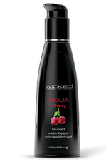 Wicked Sensual Care Aqua Water Based Lubricant - 4 oz Cherry