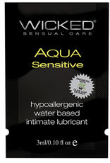 Wicked Sensual Care Hypoallergenic Aqua Sensative Water Based Lubericant - .1 oz