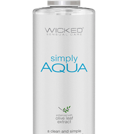 Wicked Sensual Care Simply Aqua Water Based Lubricant - 4 oz