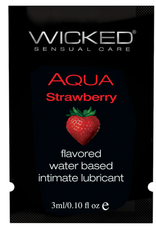 Wicked Sensual Care Water Based Lubricant - .1 oz Strawberry
