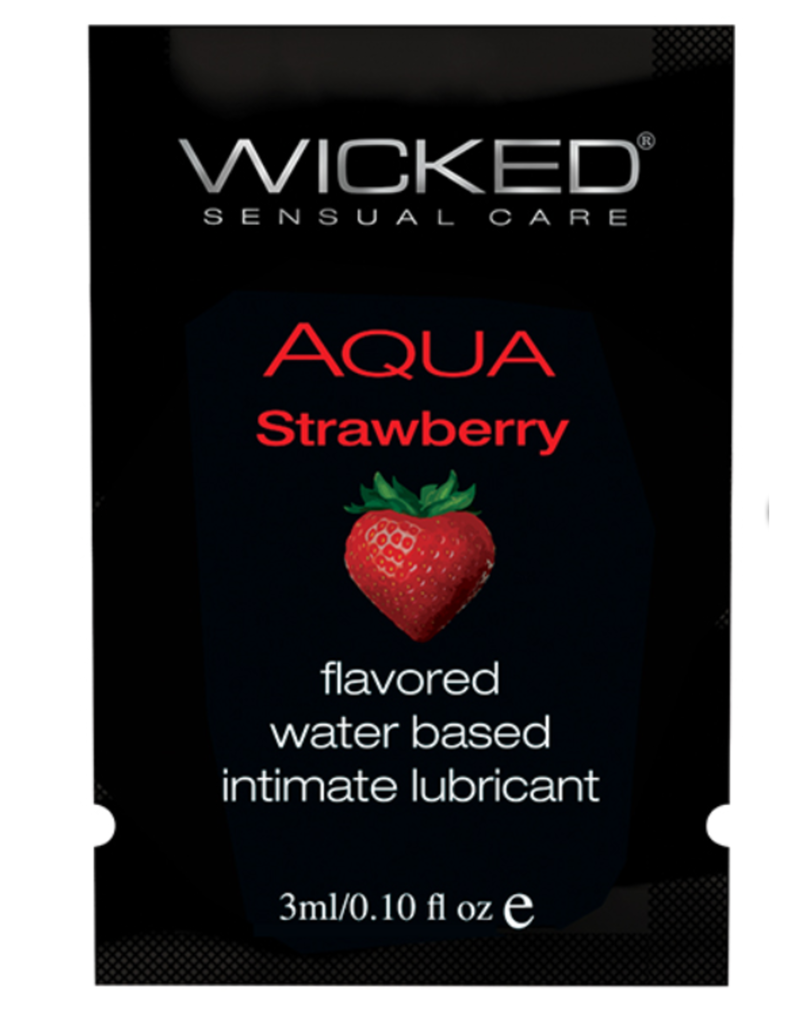 Wicked Sensual Care Water Based Lubricant - .1 oz Strawberry
