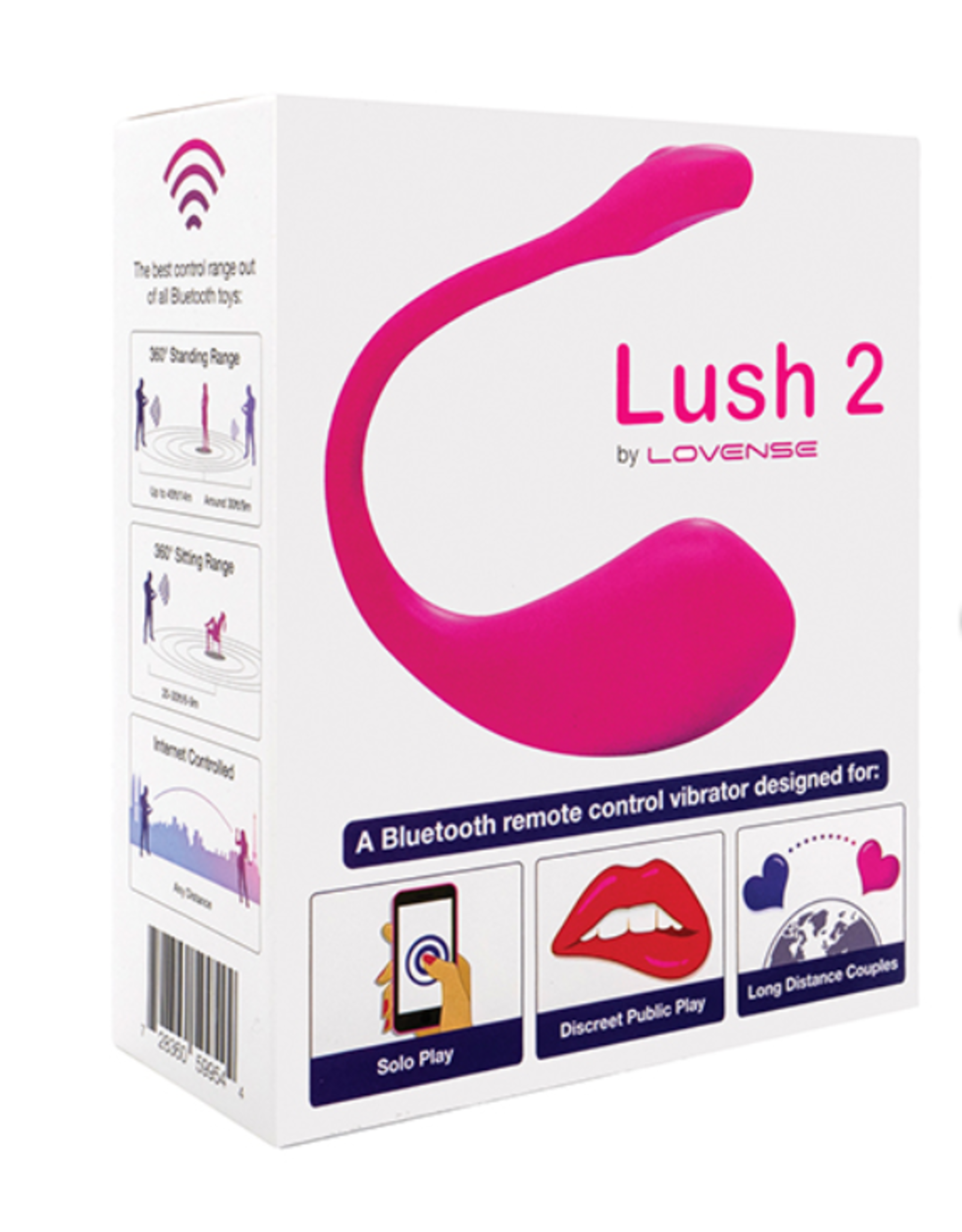 Lovense Lovense Lush 2.0 Sound Activated Vibrator - Pink