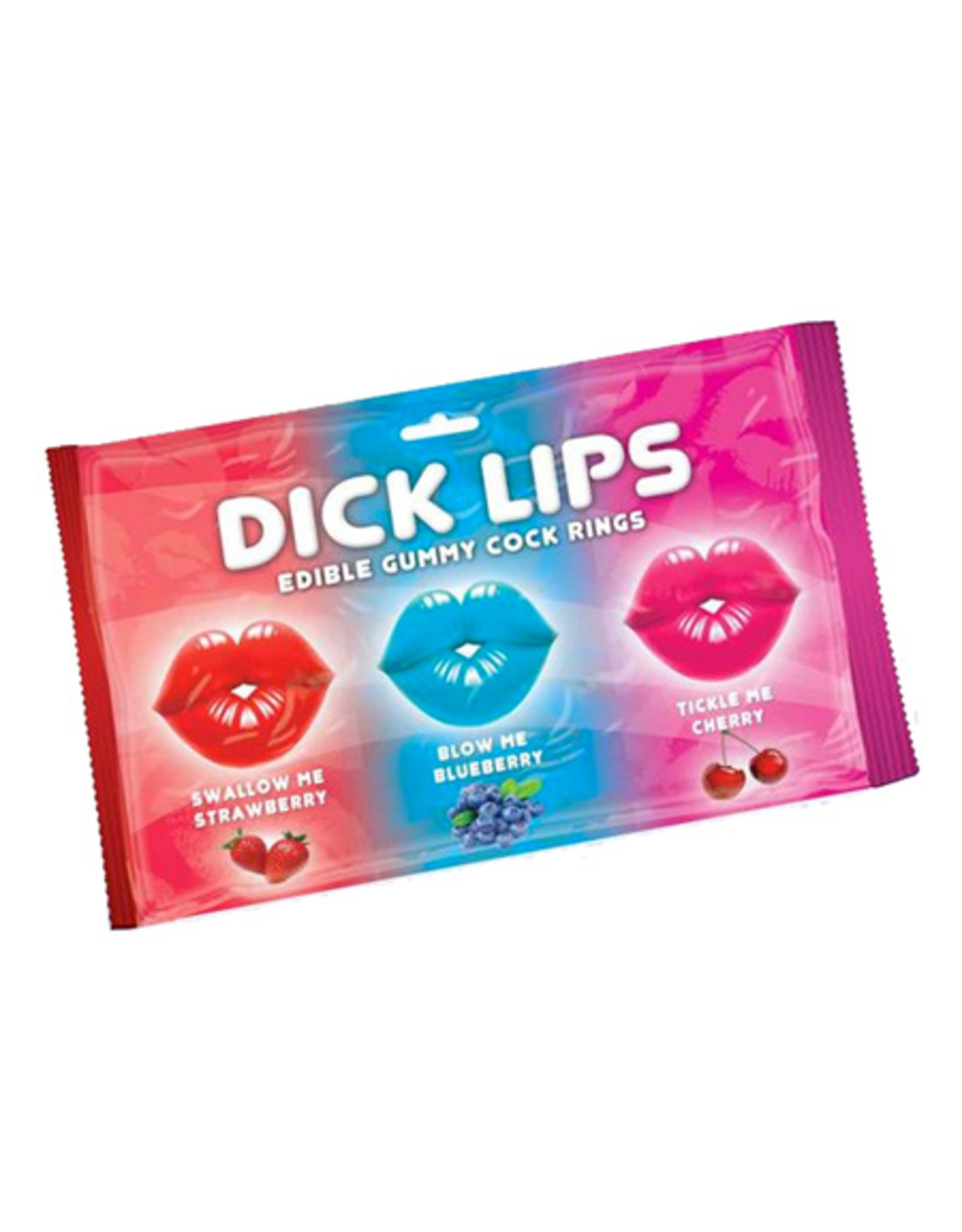 Hott Products Dick Lips Gummy Cock Rings 3Pk