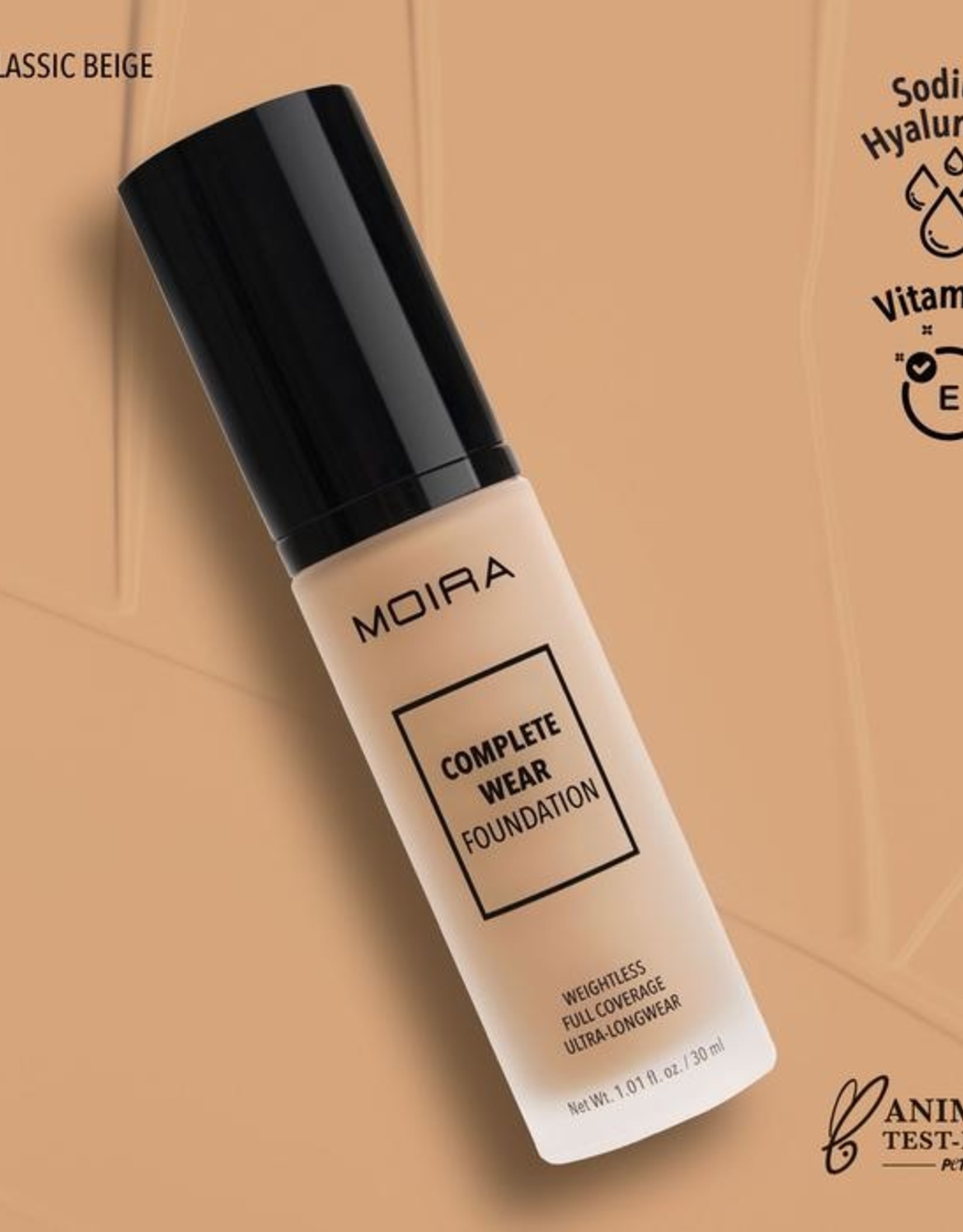Moira Complete Wear Foundation 350 Classic Beige