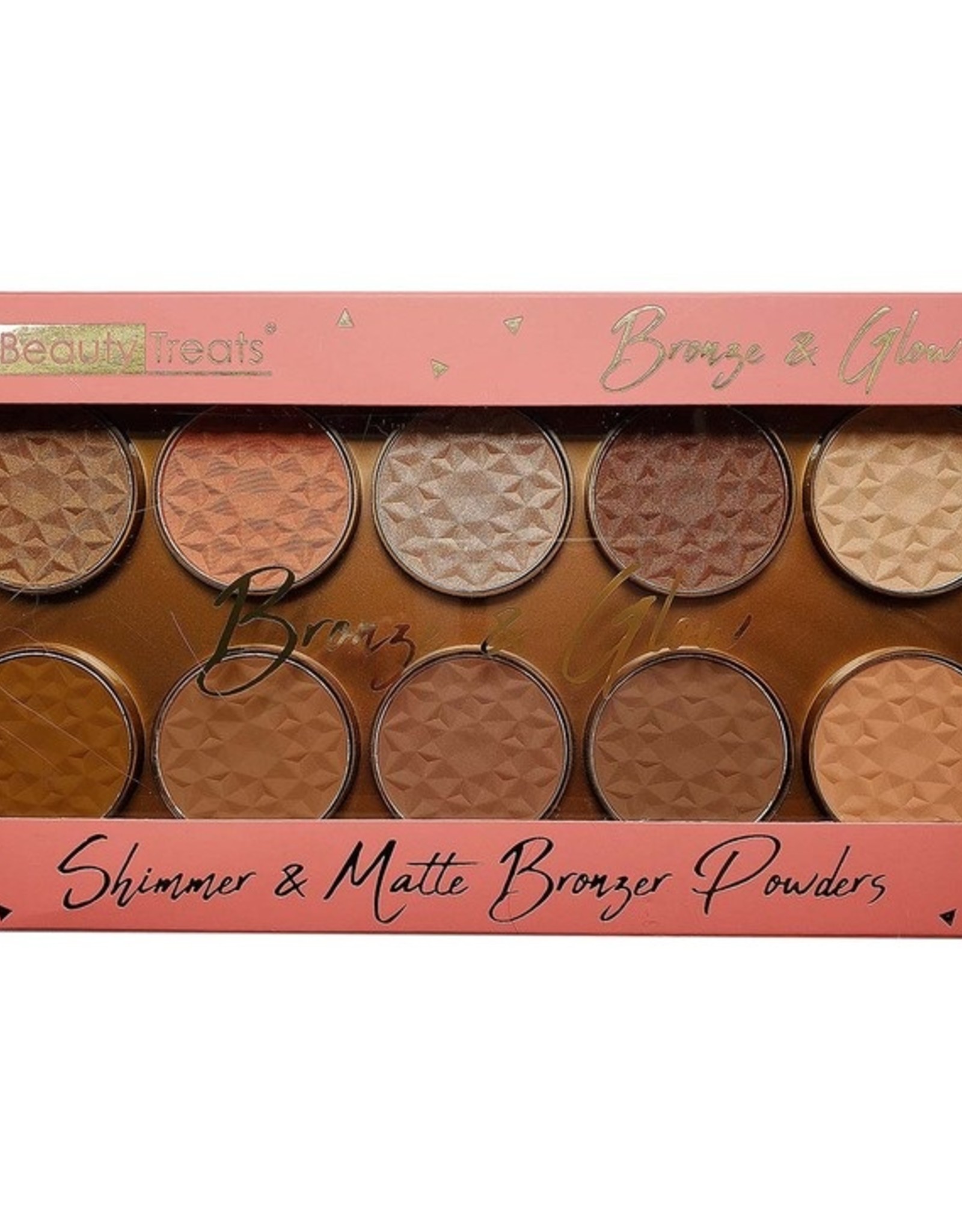 Beauty Treats 10 Colors Shimmer and Matte Bronzer powders