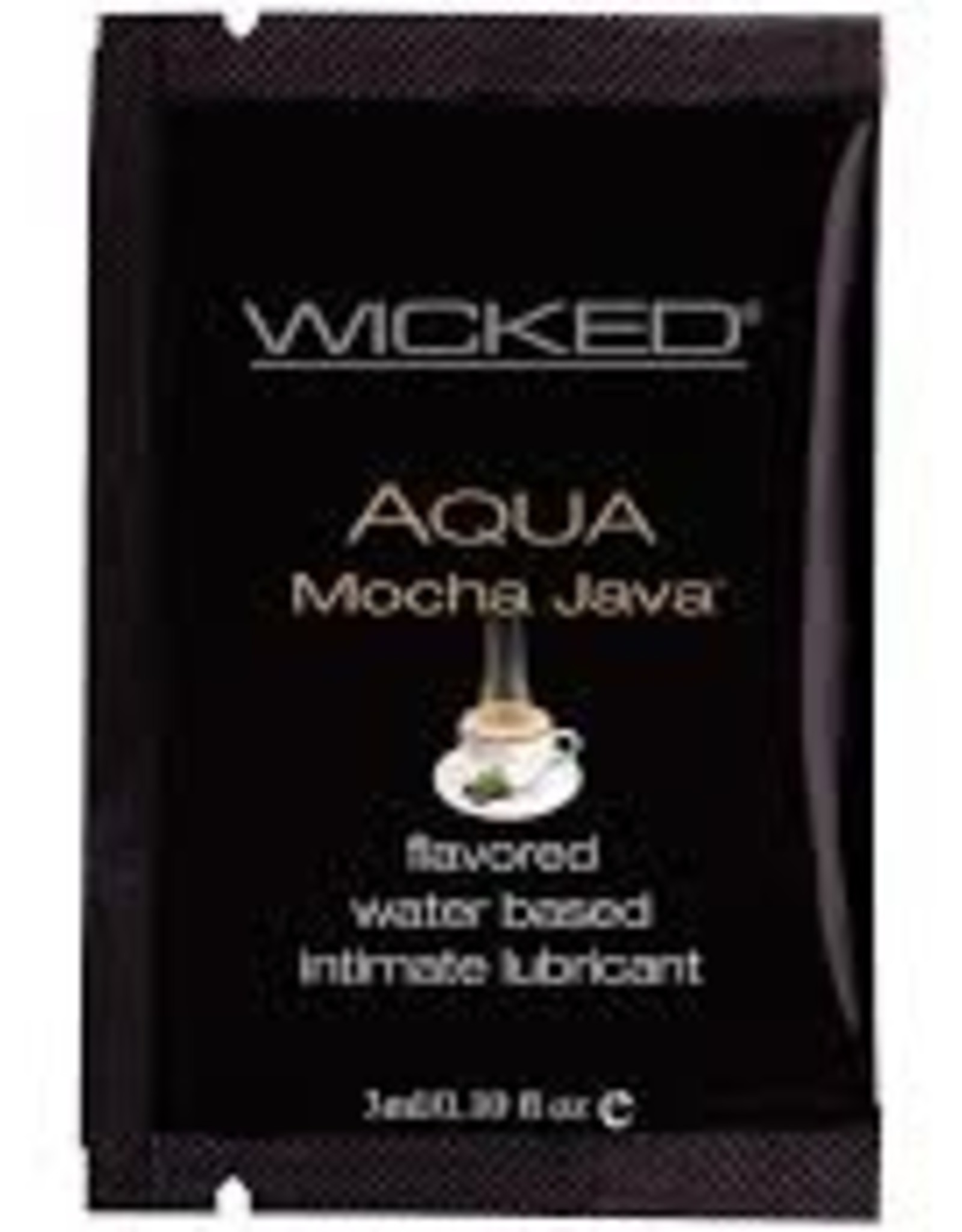 Wicked Sensual Care Aqua Water Based Lubricant - .1 oz Mocha Java