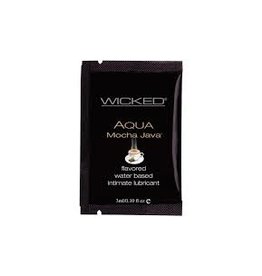 Wicked Sensual Care Aqua Water Based Lubricant - .1 oz Mocha Java