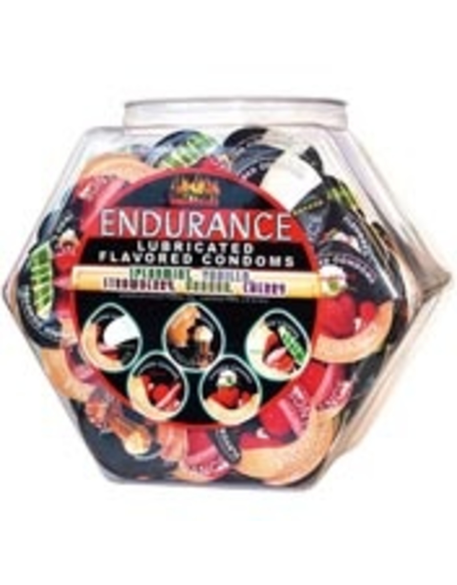 Hott Products Endurance Lubricated Flavored Condoms From Display Bown