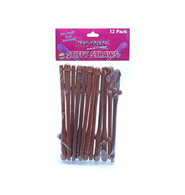 Peni-Colada Stiffy Straws Chocolate 12 Pack