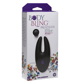 Doc Johnson Body Bling Clit Cuddler Mini Vibe in Second Skin Silicone Purple