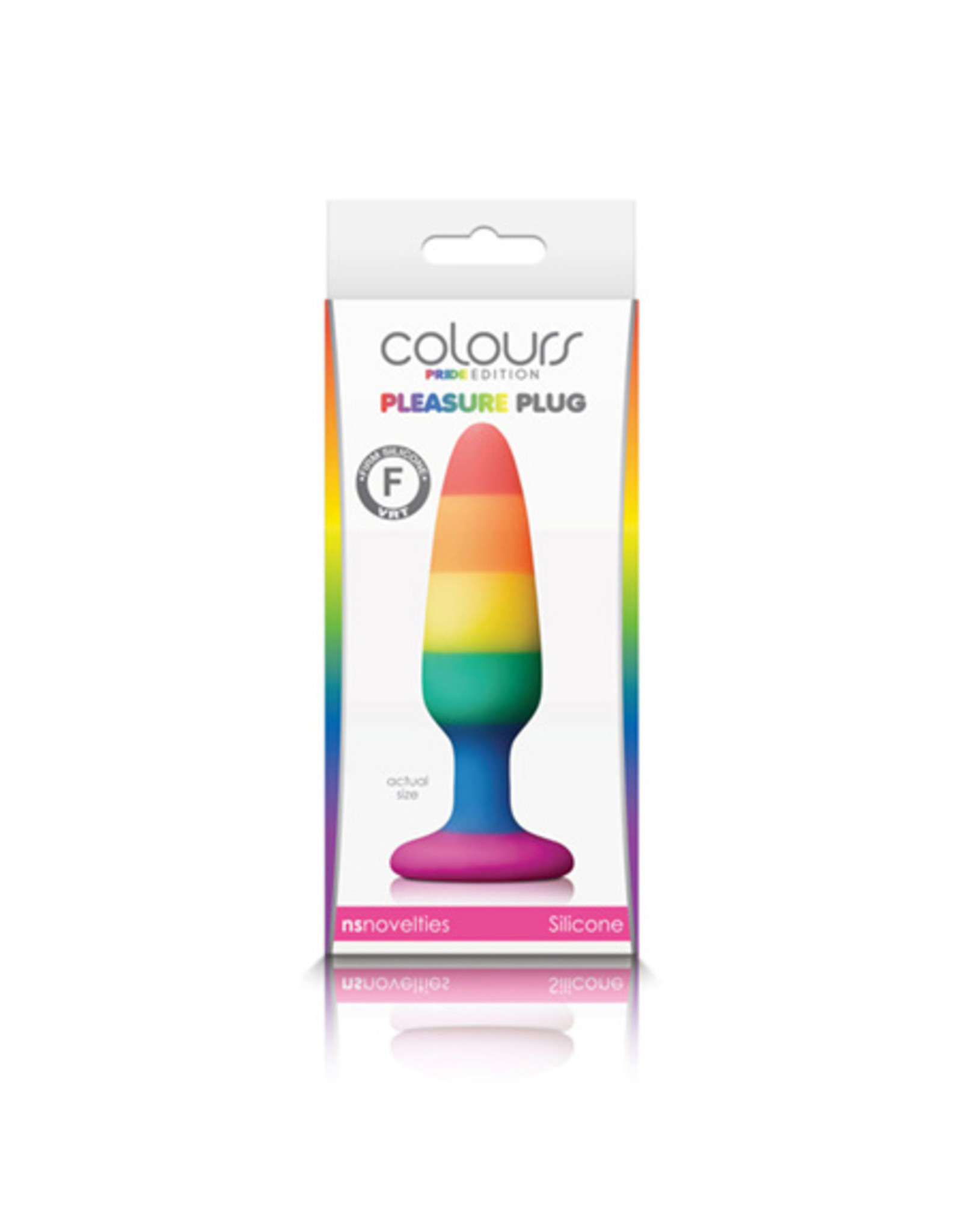 Pipedream Colours Pride Edition Pleasure Plug Small Rainbow