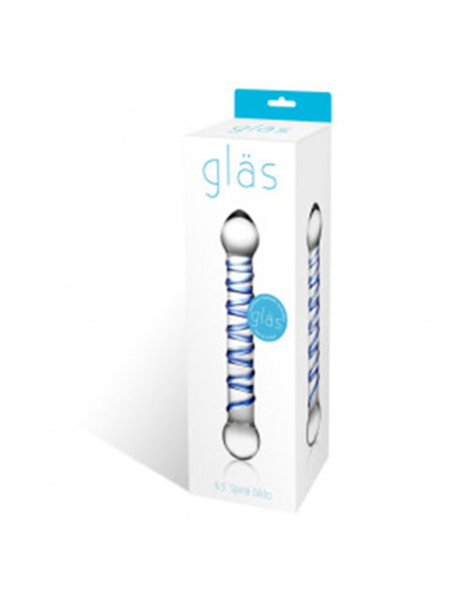 Glas Glas 6.55in Spiral Glass Beaded Dildo