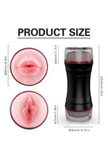 Babylon **Babylon Men's 2 in 1 Mouth/Vagina Stroker