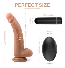 Babylon **Babylon Willy Nilly Vibrating Cock w Suction and RC