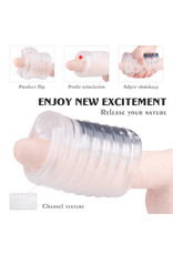 Babylon Babylon Clear Ribbed Vibrating Stroker