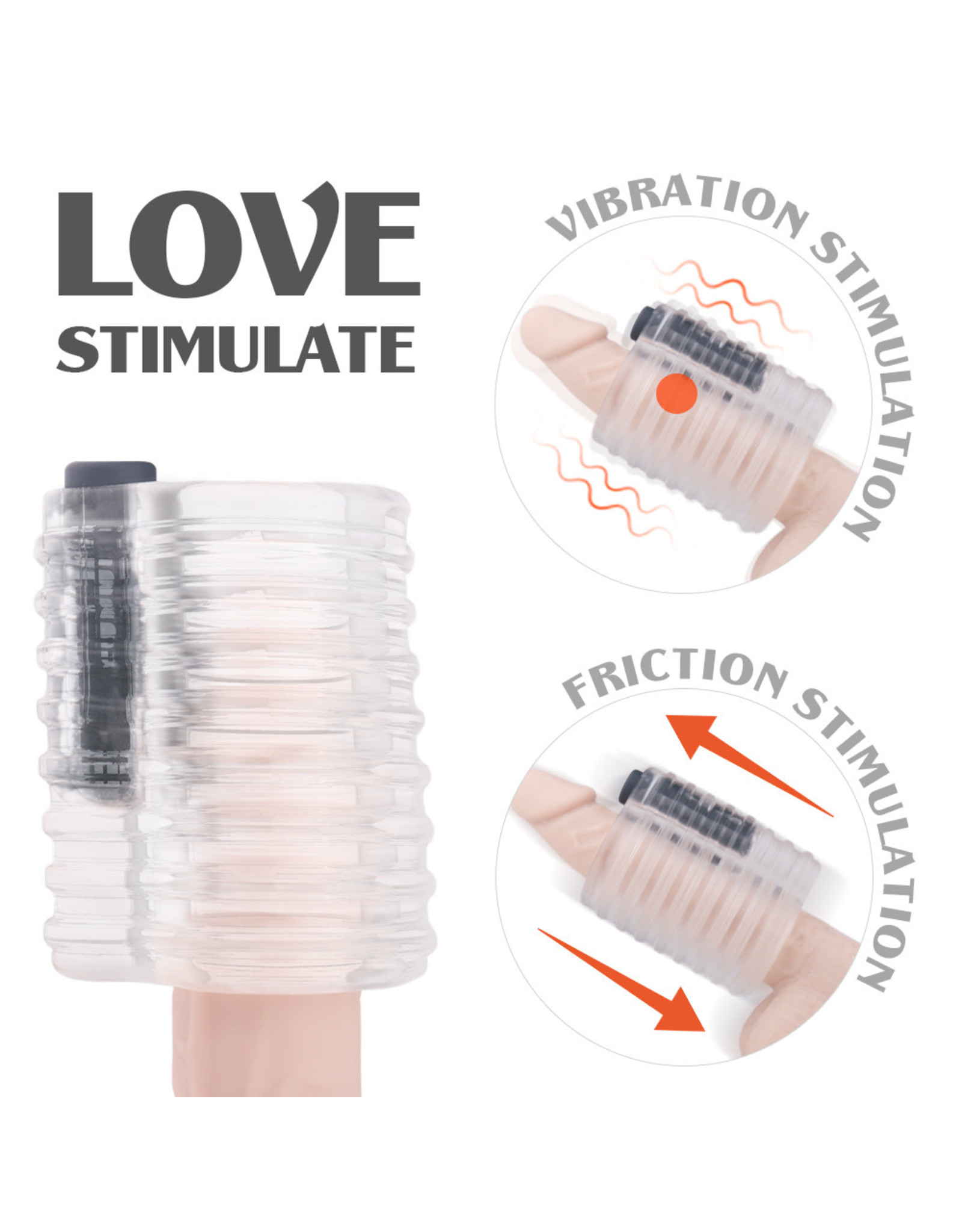 Babylon Babylon Clear Ribbed Vibrating Stroker