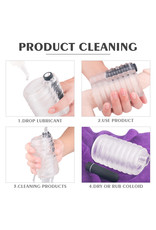 Babylon Babylon Clear Ribbed Vibrating Stroker