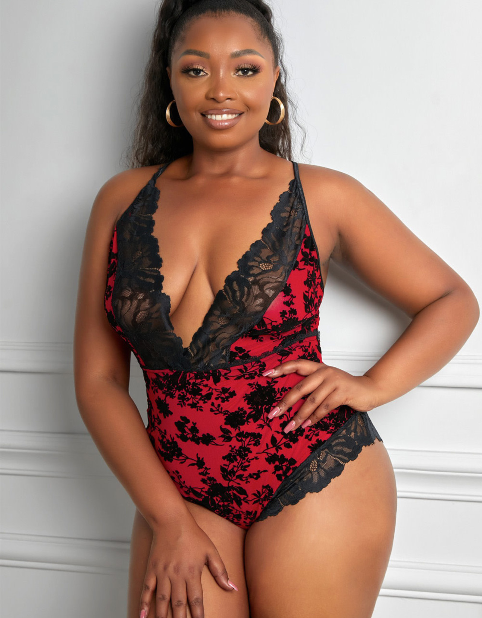 Babylon Promise Red Lace Teddy 3X