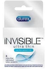 Durex Durex Invisible Ultra Thin Ultra Sensitive Latex Condoms 3pk