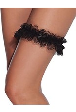 Magic Silk Essentials Lace Leg Garter One Size (Black)