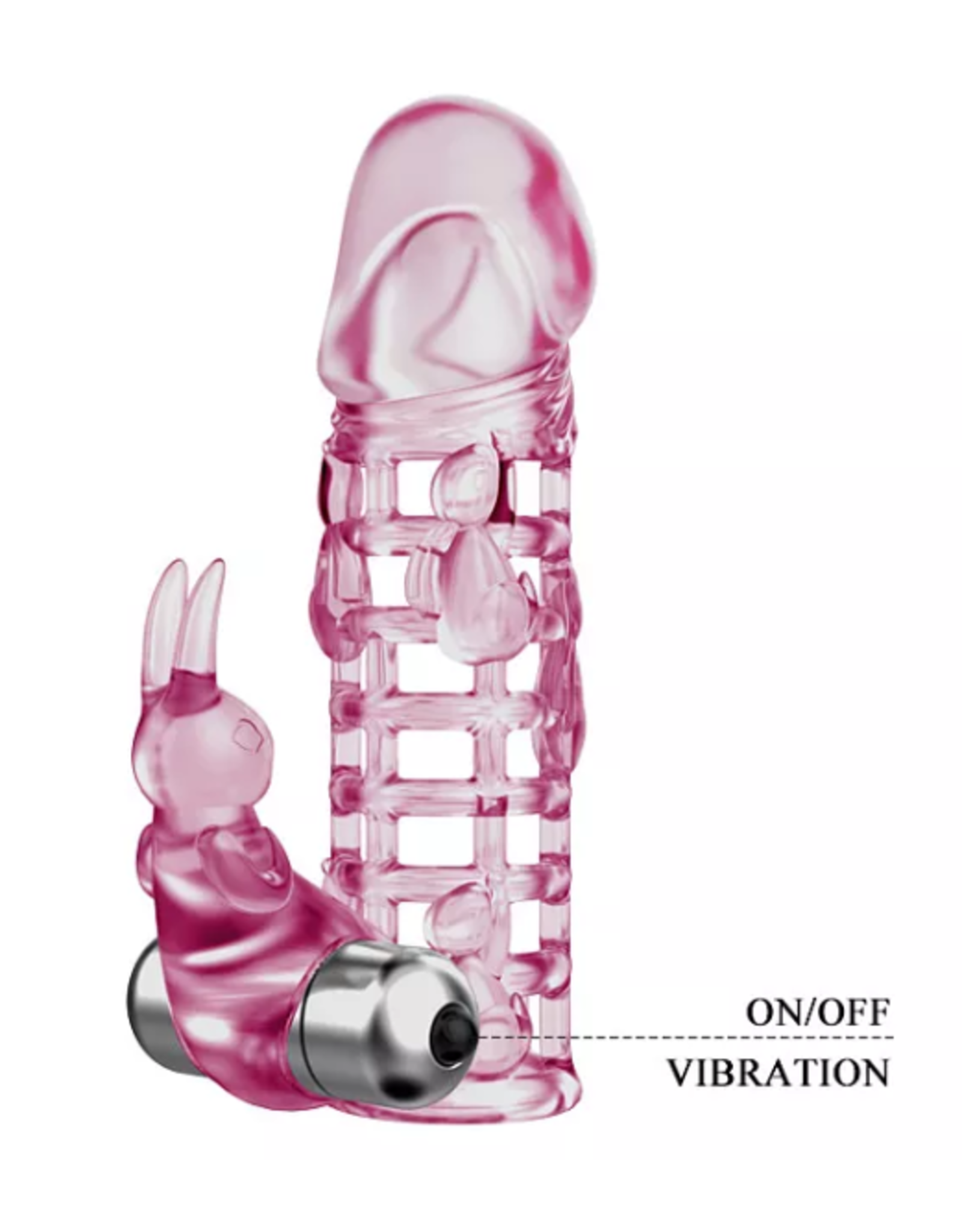 Peachy Novelties Vibrating Rabbit Sleeve (pink)