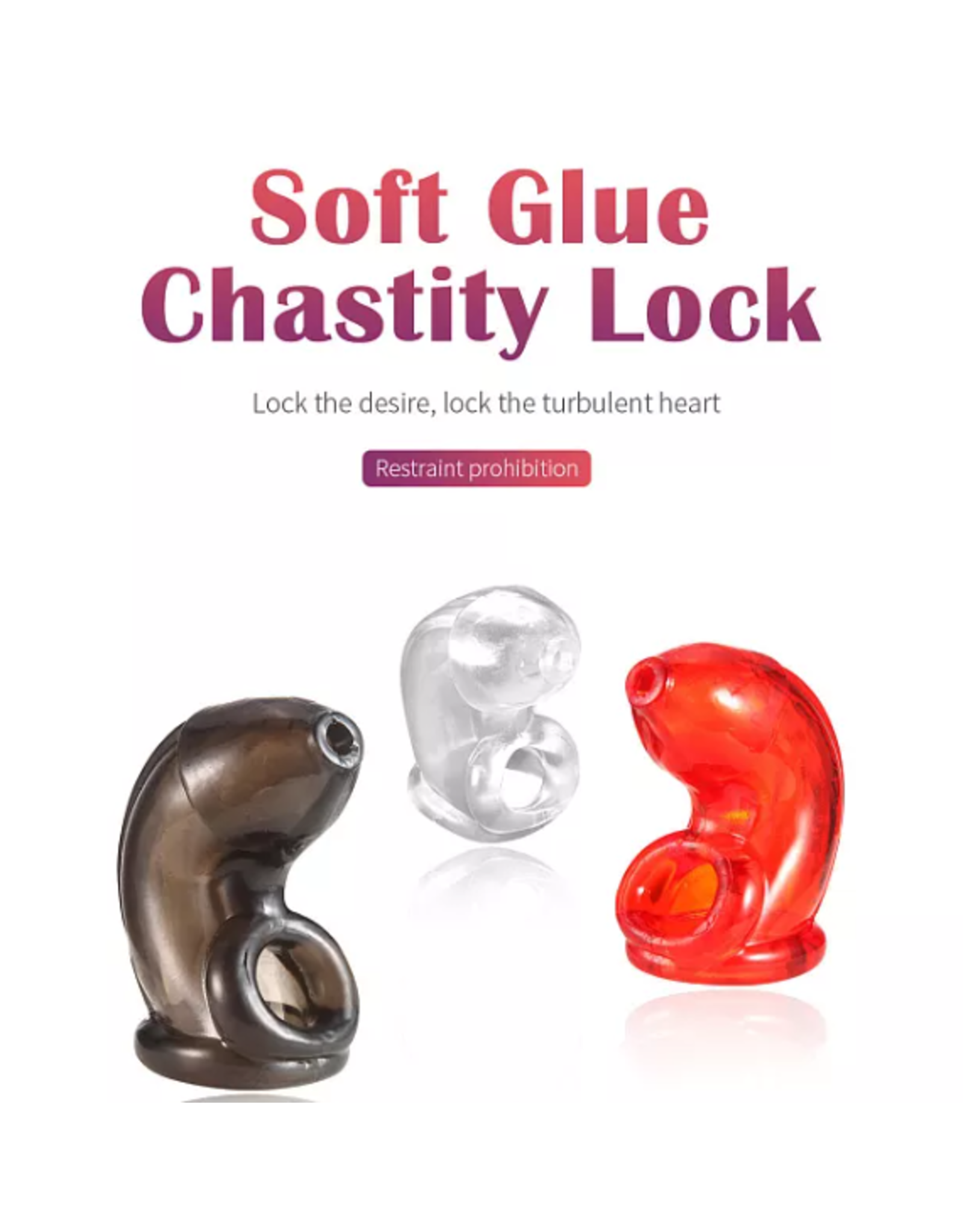 Peachy Novelties Soft Silicone Chastity Cage