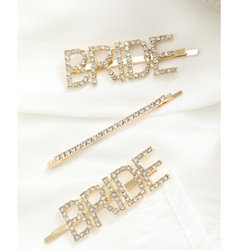 Babylon Babylon Rhinestone Gold  Bride Hairclip Set