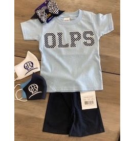 Tee Lt. Blue  w/  OLPS Plaid